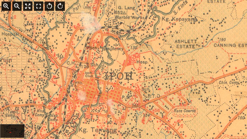 Peta sekitar Ipoh, 1919