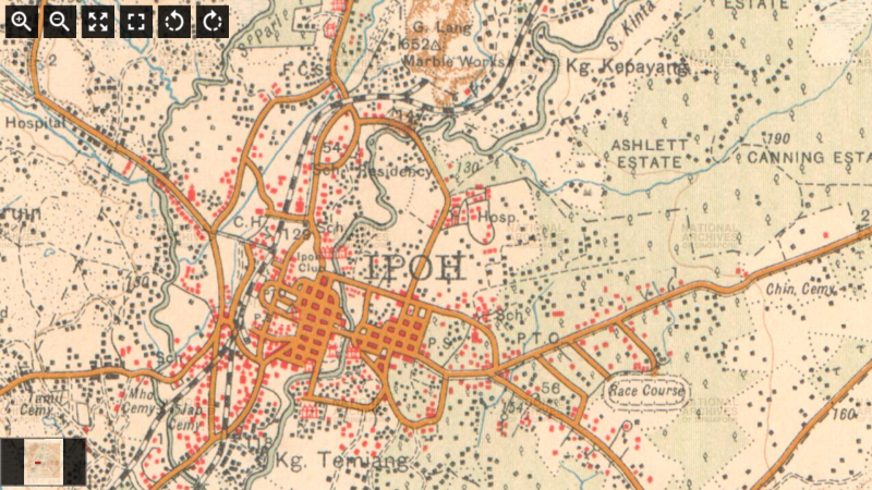 Peta sekitar Ipoh, 1926