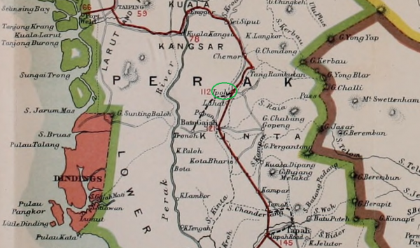 Ipoh @ peta negeri Perak 1907